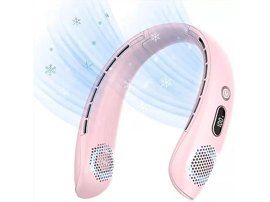 Ventilador de Cuello Portátil con Pantalla Digital